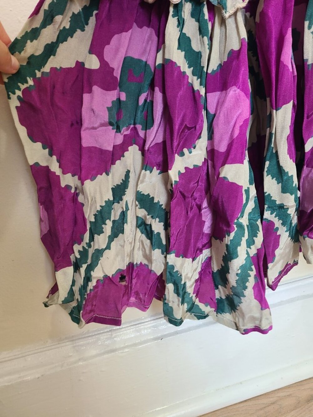 OLIPHANT mockneck maxi dress floral size S Pink - Picture 8 of 10